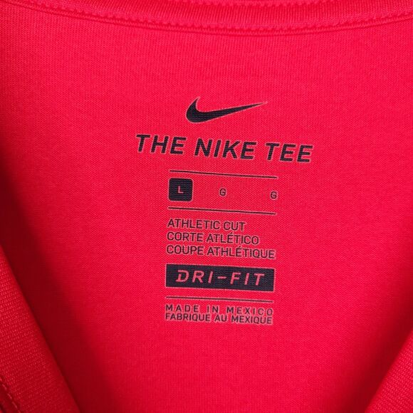 Nike USA Olympics T Shirt Mens Large Red Dri Fit Athletic Cut - Picture 9 of 10